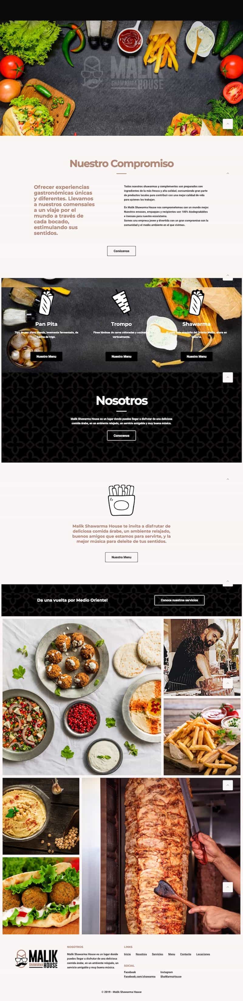Malik ShaWarma Home Web Development