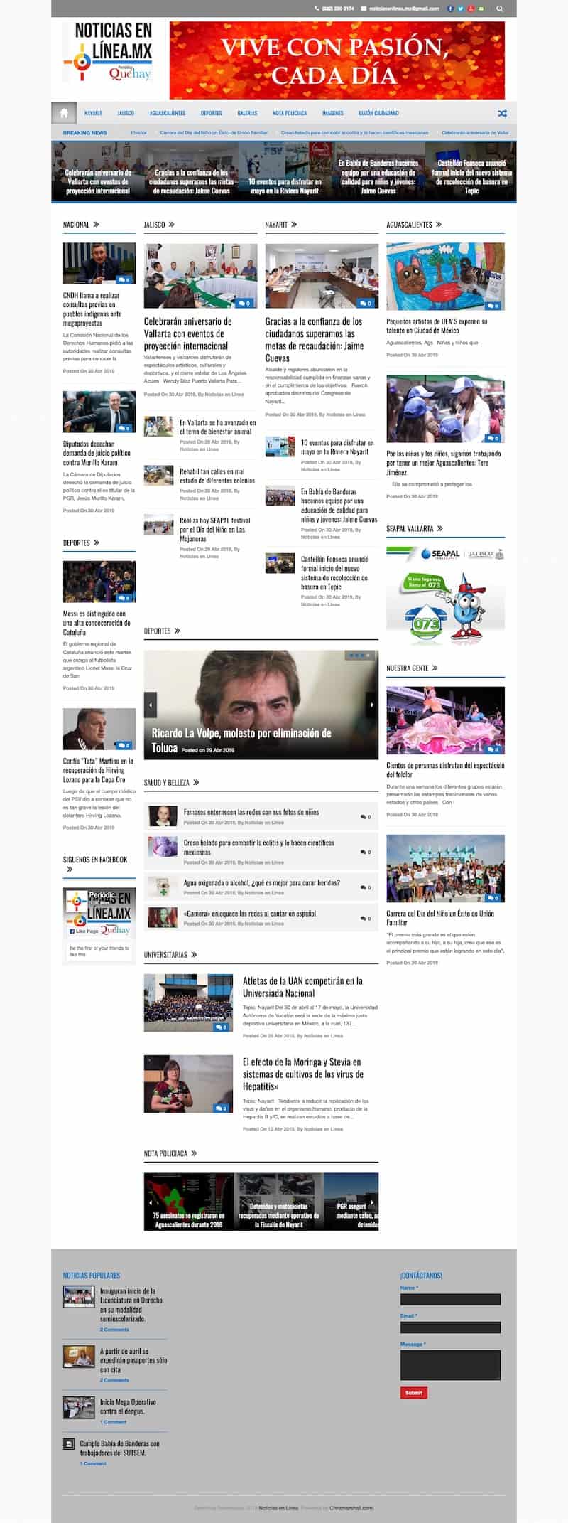 Newspaper Web Development