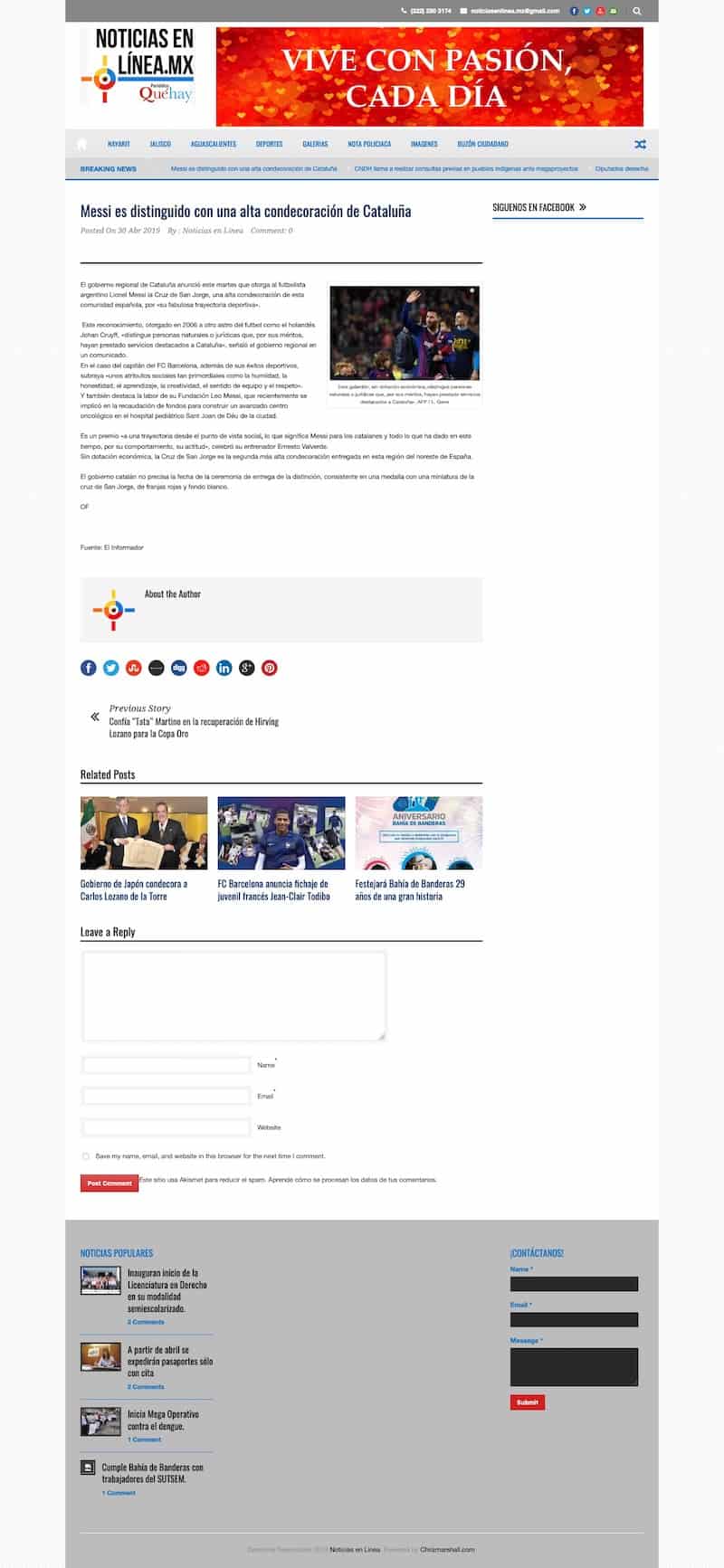 Newspaper Web Development