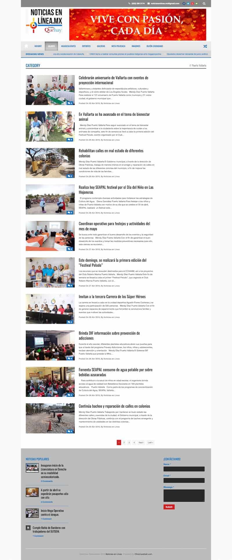Newspaper Web Development